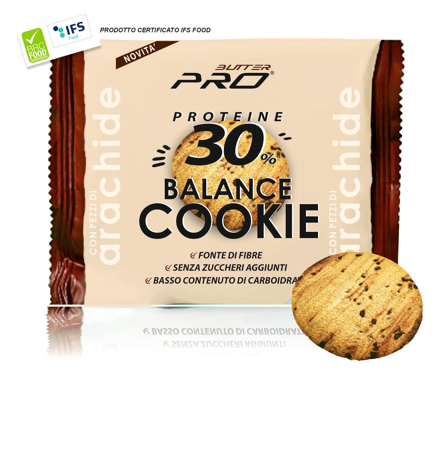 Butter Pro Balance Cookie Pezzi di arachide 50g Proteine 30%