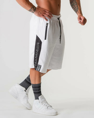 MNX Ribbed pantaloncini Hammer 3.0, bianco TAGLIA M