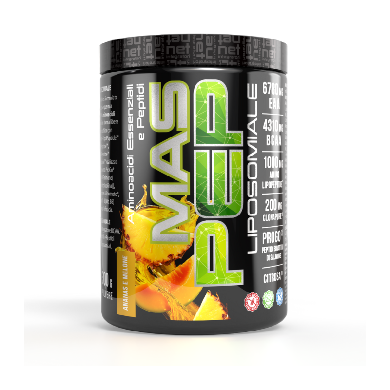 MAS PEP LIPOSOMIALE 300Gr – Integratore EAA e BCAA ad alto assorbimento