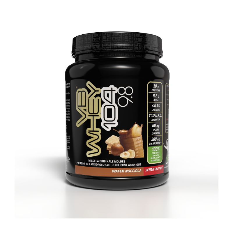 VB WHEY 104 9.8 - Integratore di proteine in polvere per la crescita muscolare
